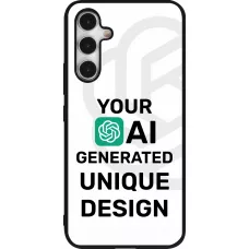 Samsung Galaxy A54 Case Hülle - Silikon schwarz 100% einzigartig erstellt dank Deiner Kreativität und künstlicher Intelligenz (KI)