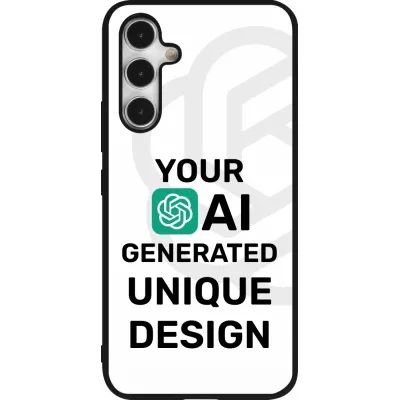 Samsung Galaxy A54 Case Hülle - Silikon schwarz 100% einzigartig erstellt dank Deiner Kreativität und künstlicher Intelligenz (KI)