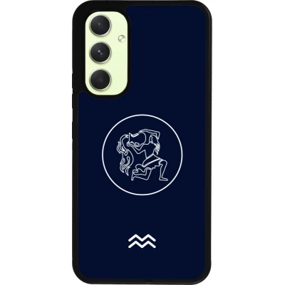 Samsung Galaxy A54 Case Hülle - Silikon schwarz Astrologie Wassermann