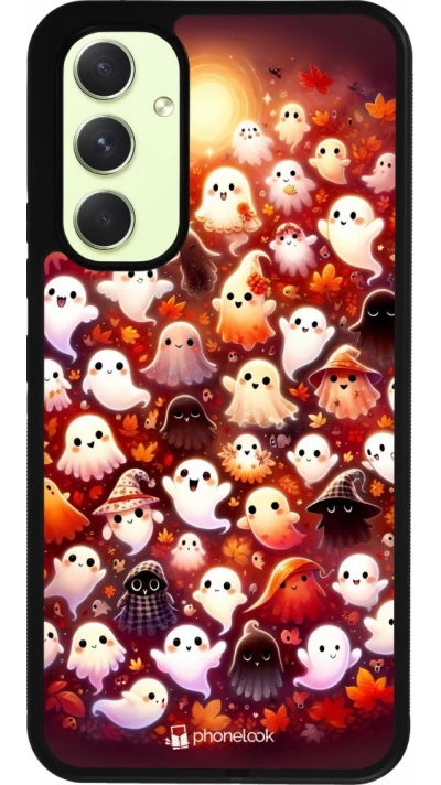 Samsung Galaxy A54 Case Hülle - Silikon schwarz Gespenster Herbst niedlich