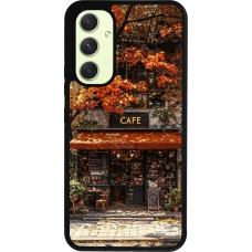 Coque Samsung Galaxy A54 5G - Silicone rigide noir Autumn 25 Coffee shop