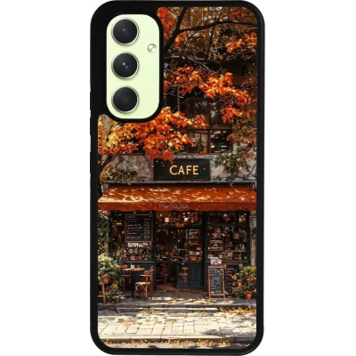 Coque Samsung Galaxy A54 5G - Silicone rigide noir Autumn 25 Coffee shop