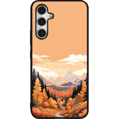 Samsung Galaxy A54 Case Hülle - Silikon schwarz Autumn 25 Mountains