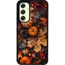 Coque Samsung Galaxy A54 5G - Silicone rigide noir Autumn 25 Pumpkin