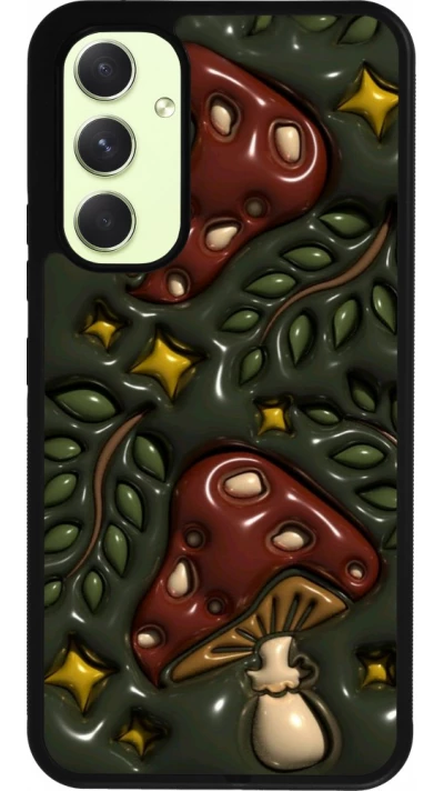 Coque Samsung Galaxy A54 5G - Silicone rigide noir Autumn 26 3D mushrooms