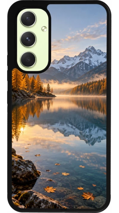 Coque Samsung Galaxy A54 5G - Silicone rigide noir Autumn 26 Autumn lake