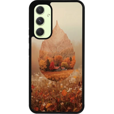 Coque Samsung Galaxy A54 5G - Silicone rigide noir Autumn 26 Autumn leaf
