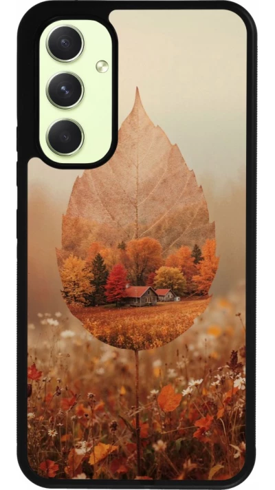 Coque Samsung Galaxy A54 5G - Silicone rigide noir Autumn 26 Autumn leaf