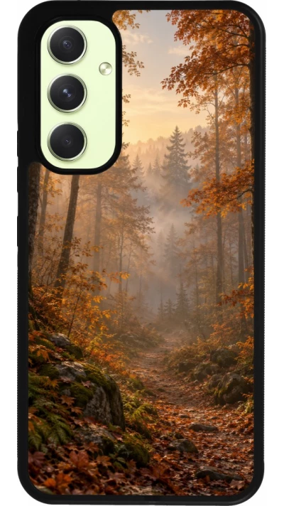 Coque Samsung Galaxy A54 5G - Silicone rigide noir Autumn 26 Autumn walk