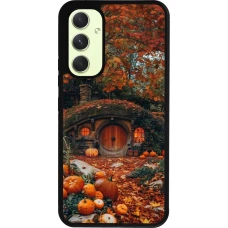 Coque Samsung Galaxy A54 5G - Silicone rigide noir Autumn 26 Hobbit house