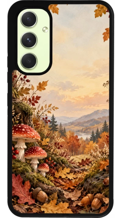 Coque Samsung Galaxy A54 5G - Silicone rigide noir Autumn 26 Illustrated Autumn