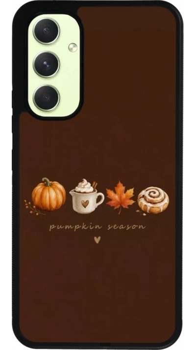 Coque Samsung Galaxy A54 5G - Silicone rigide noir Autumn 26 Pumpkin season