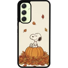 Coque Samsung Galaxy A54 5G - Silicone rigide noir Autumn 26 Snoopy autumn