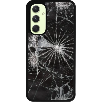 Samsung Galaxy A54 Case Hülle - Silikon schwarz Broken Screen