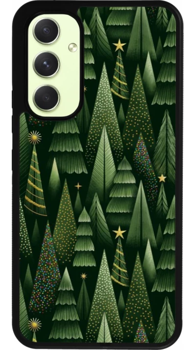 Samsung Galaxy A54 Case Hülle - Silikon schwarz Christmas 25 Pattern Xmas Tree