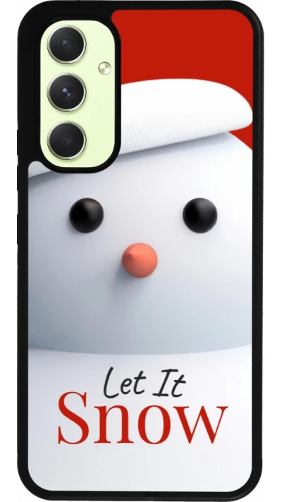 Samsung Galaxy A54 Case Hülle - Silikon schwarz Christmas 25 Xmas Snowman