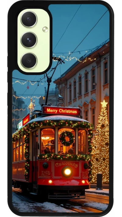 Samsung Galaxy A54 Case Hülle - Silikon schwarz Christmas 25 Xmas Train