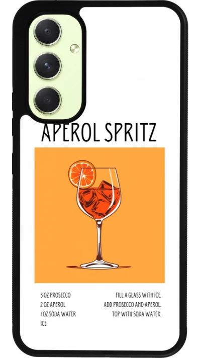Samsung Galaxy A54 Case Hülle - Silikon schwarz Cocktail Rezept Aperol Spritz