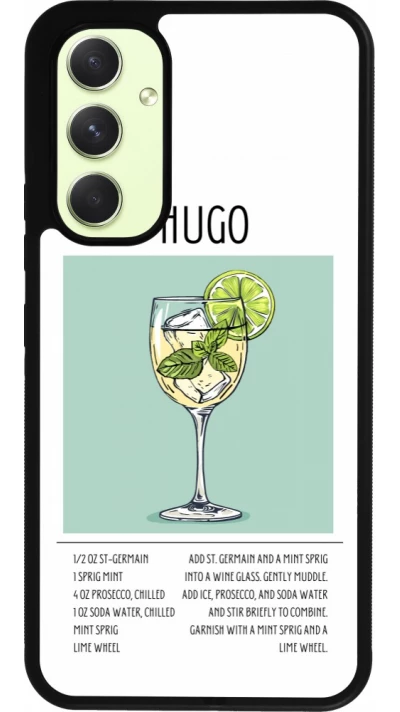 Samsung Galaxy A54 Case Hülle - Silikon schwarz Cocktail Rezept Hugo
