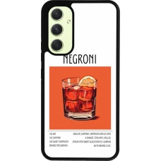 Samsung Galaxy A54 Case Hülle - Silikon schwarz Cocktail Rezept Negroni