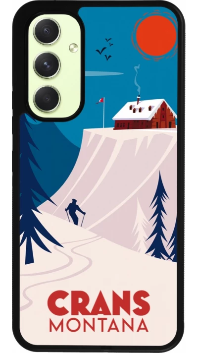 Samsung Galaxy A54 Case Hülle - Silikon schwarz Crans-Montana Cabane