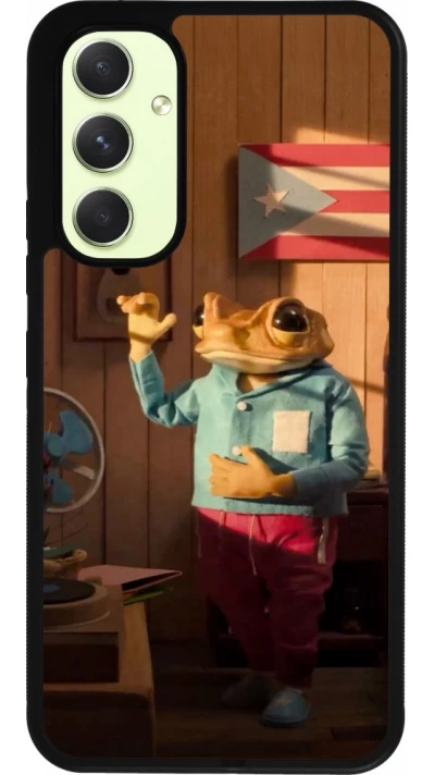 Samsung Galaxy A54 Case Hülle - Silikon schwarz Dancing frog DTMF