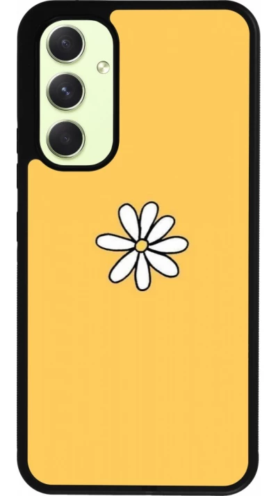 Samsung Galaxy A54 Case Hülle - Silikon schwarz Easter 2023 daisy
