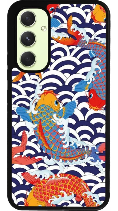Samsung Galaxy A54 Case Hülle - Silikon schwarz Easter 2023 japanese fish