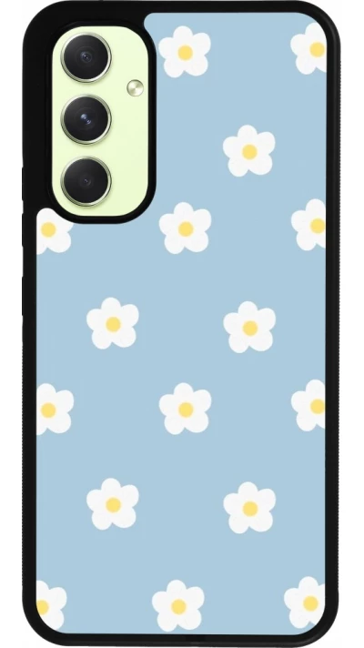 Samsung Galaxy A54 Case Hülle - Silikon schwarz Easter 2024 daisy flower