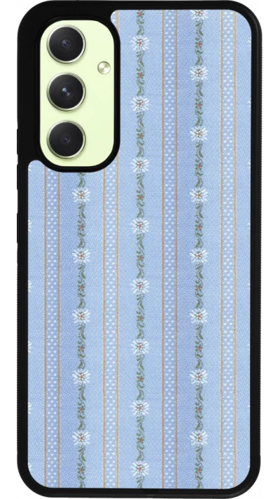 Samsung Galaxy A54 Case Hülle - Silikon schwarz Edelweiss