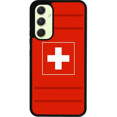 Coque Samsung Galaxy A54 5G - Silicone rigide noir Euro 2020 Switzerland