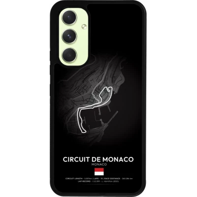 Coque Samsung Galaxy A54 5G - Silicone rigide noir F1 Track 2025 Monaco
