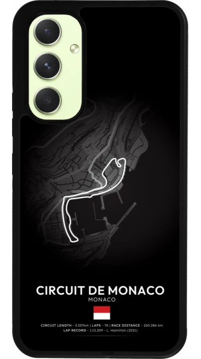 Samsung Galaxy A54 Case Hülle - Silikon schwarz F1 Track 2025 Monaco