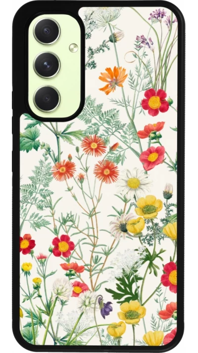 Samsung Galaxy A54 Case Hülle - Silikon schwarz Flora Botanical Wildlife