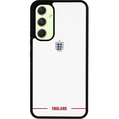 Coque Samsung Galaxy A54 5G - Silicone rigide noir Maillot de football Angleterre 2026 personnalisable