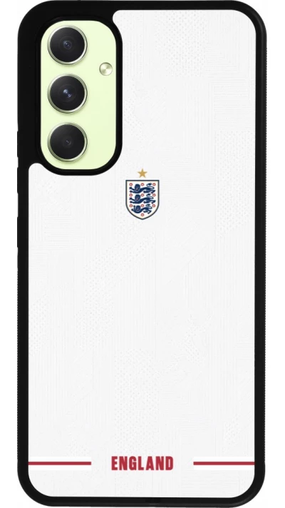 Coque Samsung Galaxy A54 5G - Silicone rigide noir Maillot de football Angleterre 2026 personnalisable