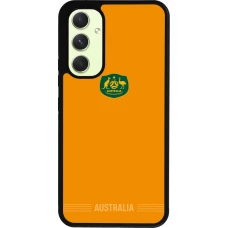 Coque Samsung Galaxy A54 5G - Silicone rigide noir Maillot de football Australie 2026 personnalisable
