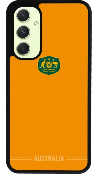 Coque Samsung Galaxy A54 5G - Silicone rigide noir Maillot de football Australie 2026 personnalisable