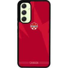 Coque Samsung Galaxy A54 5G - Silicone rigide noir Maillot de football Canada 2026 personnalisable