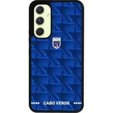 Samsung Galaxy A54 Case Hülle - Silikon schwarz Kap Verde 2026 personalisierbares Fussballtrikot