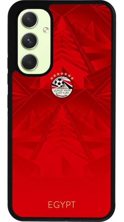 Coque Samsung Galaxy A54 5G - Silicone rigide noir Maillot de football Égypte 2026 personnalisable