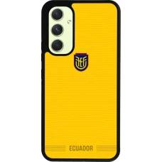 Coque Samsung Galaxy A54 5G - Silicone rigide noir Maillot de football Équateur 2026 personnalisable