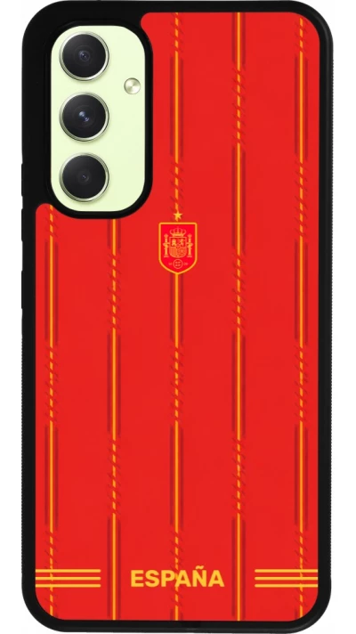 Coque Samsung Galaxy A54 5G - Silicone rigide noir Maillot de football Espagne 2026 personnalisable