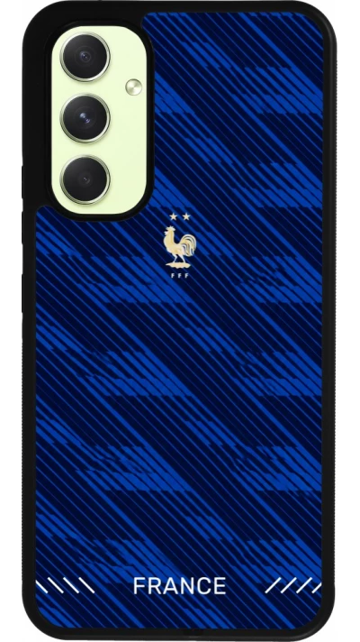 Coque Samsung Galaxy A54 5G - Silicone rigide noir Maillot de football France 2026 personnalisable