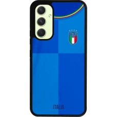 Coque Samsung Galaxy A54 5G - Silicone rigide noir Maillot de football Italie 2022 personnalisable