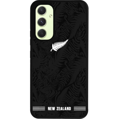 Samsung Galaxy A54 Case Hülle - Silikon schwarz Neuseeland 2026 personalisierbares Fussballtrikot