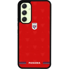 Coque Samsung Galaxy A54 5G - Silicone rigide noir Maillot de football Panama 2026 personnalisable