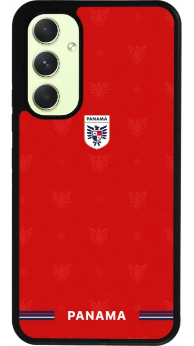 Coque Samsung Galaxy A54 5G - Silicone rigide noir Maillot de football Panama 2026 personnalisable