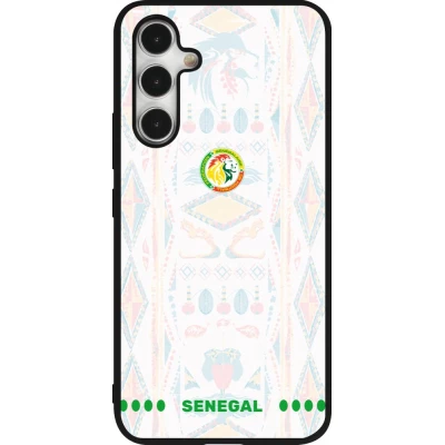 Coque Samsung Galaxy A54 5G - Silicone rigide noir Maillot de football Sénégal 2026 personnalisable