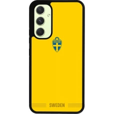 Samsung Galaxy A54 Case Hülle - Silikon schwarz Schweden 2026 personalisierbares Fussballtrikot